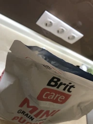 Сухой корм для щенков миниатюрных пород с ягненком Brit Care GF Mini Puppy Lamb 400 г фото от покупателей 8