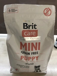 Сухой корм для щенков миниатюрных пород с ягненком Brit Care GF Mini Puppy Lamb 400 г фото от покупателей 3