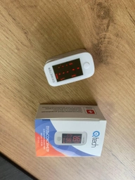 Пульсоксиметр Qitech Oximeter QT101 на палець для вимірювання сатурації крові, частоти пульсу и плетизмографичного аналізу сосудів з батарейками фото від покупців 1