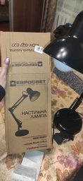 Настільна лампа Євросвітло Ridy-027 E27 біла фото від покупців 5