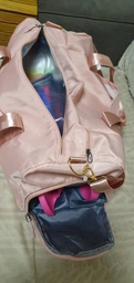 Спортивна сумка жіноча з відділом для взуття Pink дорожня модель 120-1 (Рожева) фото від покупців 6