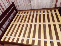 Двуспальная Кровать из дерева сосна 120*200 Престиж MECANO цвет Светлый орех 19MKR05 фото от покупателей 17