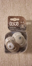 Пустышка Lovi силиконовая динамическая 6-18 месяцев 2 шт Buddy bear (22/865) фото от покупателей 3