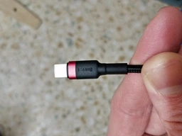 Кабель Baseus Cafule Lightning 1.5A (2m) red/black (CALKLF-C19) фото від покупців 16