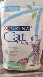 Вологий корм Purina Cat Chow для кошенят з індичкою та цукіні, ніжні шматочки в желе 78шт*85г фото від покупців 16