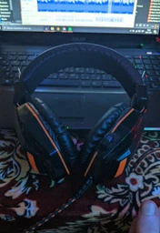 Игровые наушники Canyon Fobos Black/Orange (CND-SGHS3A)