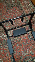 Настенный турник с брусьями PowerPullUp 4в1 c упором для пресса черный фото от покупателей 8