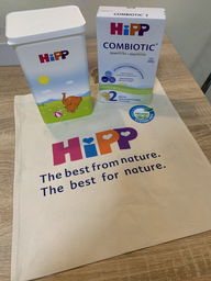 Детская сухая гипоаллергенная молочная смесь HiPP НА Combiotic 2 с 6 месяцев 350 г (9062300138143) фото от покупателей 2