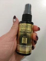 Матирующий спрей-фиксатор для макияжа Eveline Mattifying Fixer Mist HD 50 мл (5903416003779)