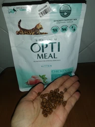 Сухой корм для котят Kitten Chicken курица 1 кг Optimeal фото от покупателей 14