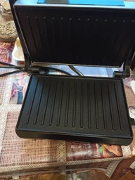Электрогриль контактный Esperanza Contact Grill Pizzaiola грильница электрическая для дома с антипригарным покрытием 750 Вт 23 х 14,5 см Серый фото от покупателей 8