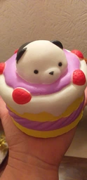 Мягкая игрушка антистресс Сквиши Squishy Торт с Мишкой