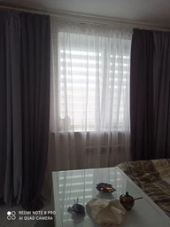Штори Adagio Windows Decor Манчестер в блакитному кольорі 150х290см (2шторы) фото від покупців 1