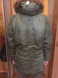 Парка Alpha Industries Slim Fit N-3B Parka 4XL Maroon/Orange фото від покупців 17