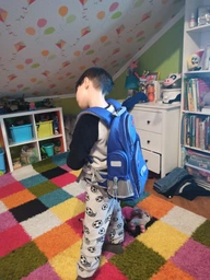 Рюкзак напівкаркасний шкільний Kite Education Smart 38 x 28 x 15 см 16-25 л Синій (K19-702M-3) фото від покупців 12