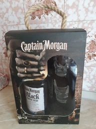 Ромовий напій Captain Morgan Spiced Black 0.7 л 40% + 2 чарки (4820178650533) фото від покупців 1