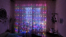 Светодиодная гирлянда штора на окно новогодняя гирлянда на шторы, Теплый белый, 3 на 2 м (3х2), 200 LED + Пульт, LED LIGHT фото от покупателей 10