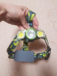 Ліхтар на чоло NIGHT VISION FLUORESCENCE CT012-P-TG, 2x18650, Type-C, signal light, zoom, Box фото від покупців 3