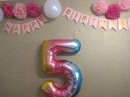 Святковий набір повітряних куль "Happy Birthday", (23 предметів), колір - рожевий