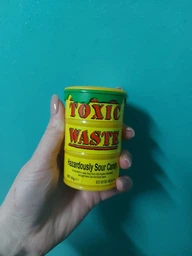 Кислі цукерки Candy Dynamics Toxic Waste жовтий фото від покупців 4