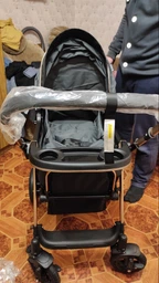 Прогулянкова коляска з перекидною ручкою Ninos Maxi 2, Black Gold фото от покупателей 16