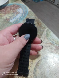 Фітнес трекер розумний смарт годинник UWatch 119 Plus з крокоміром. Колір чорний фото от покупателей 2