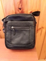Сумка кросс-боди через плечо мужская из натуральной кожи Laras K10223-black Черная (ROZ6400008840) фото от покупателей 8