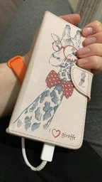 Чохол з малюнком Deexe Color Wallet для Samsung Galaxy A51 (А515) - Adorable Giraffe Wearing Glasses фото від покупців 2
