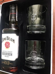 Виски Jim Beam White 4 года выдержки 0.7 л 40% + 2 бокала в железной коробке (5060045588715) фото от покупателей 11