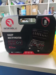 Набір інструменту Intertool 1/4" x 1/2" 110 од. Storm (ET-8110) фото від покупців 1