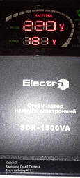 Стабілізатор напруги ElectrO SDR-1500 1.5 кВА (SDR15EL) фото від покупців 3