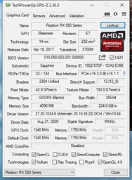 Відеокарта Sapphire RX 580 Nitro+ (4Gb/GDDR5/256bit) 11265-07-20G БУ фото від покупців 3