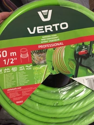 Шланг садовий Verto Professional, 1/2", 20м, 3 кулі, до 25бар, -10…+45°C фото від покупців 19