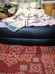 Односпальная надувная кровать Intex 64122 (99 x 191 x 42 см) Pillow Rest + Встроенный электронасос 220В фото от покупателей 13