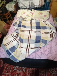 Односпальная надувная кровать Intex 64122 (99 x 191 x 42 см) Pillow Rest + Встроенный электронасос 220В фото от покупателей 10