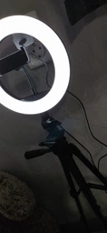 Кільцева світлодіодна LED лампа Ring Light 20см зі штативом 1м для візажистів та блогерів