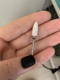 Фреза керамическая Nail Drill для снятия гель-лака (Кукуруза) - 641 501 Flame S(M) (синяя насечка) фото от покупателей 1
