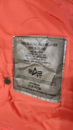 Парка Alpha Industries Slim Fit N-3B Parka 4XL Maroon/Orange фото від покупців 14
