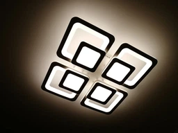 Світильник світлодіодний стельовий LUMINARIA LOOK RGB 120W 4S BLACK 220V IP20 з пультом ДУ фото от покупателей 14