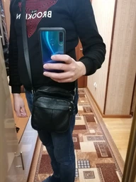 Сумка планшет через плечо мужская из натуральной кожи Laras K100082 Коричневая (ROZ6400034390) фото от покупателей 7