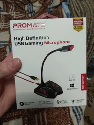 Микрофон Promate Streamer LED, USB Maroon (streamer.maroon) фото от покупателей 10