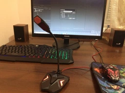 Микрофон Promate Streamer LED, USB Maroon (streamer.maroon) фото от покупателей 8