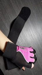 Спортивні рукавички Tavialo Black-Magenta M жіночі (188107008)
