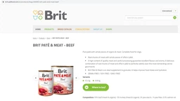 Консервований корм для собак з яловичиною та індичкою Brit Pate & Meat Beef 400 г фото від покупців 4