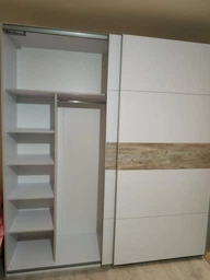 Шкаф-купе Doros G-Caiser 220 х 60 х 240 см Белая / Тахо / вставка Графитовая (42001009) фото от покупателей 8