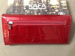 Кошелек женский кожаный Kafa RFID BE501 красный фото от покупателей 4