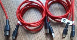 Кабель Xiaomi Mi Braided USB Type-C 100 см Red (SJV4110GL) фото от покупателей 2
