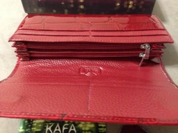 Кошелек женский кожаный Kafa RFID BE501 красный фото от покупателей 2