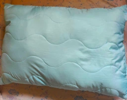 Подушка хлопковая MirSon №1625 Eco Light Blue 50х70 средняя (2200002647342) фото от покупателей 4