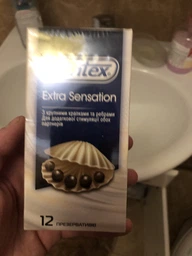 Презервативы латексные с силиконовой смазкой Contex Extra Sensation (с крупными точками и ребрами) 12 шт (5052197051506) фото от покупателей 4